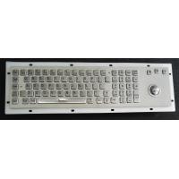 China 80 Keys IP65 Rated Metal Industrial Keyboard With Trackball Mouse And Numeric Keypad on sale