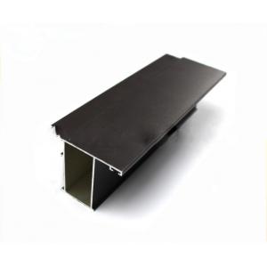 China Black Color Aluminium Door Profiles Square  ， Aluminum Round For Sliding Glass Door supplier