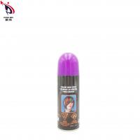 China Nontoxic Tin Temporary Hair Dye Spray , Smudgeproof Purple Hair Color Spray on sale