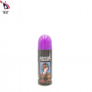 Nontoxic Tin Temporary Hair Dye Spray , Smudgeproof Purple Hair Color Spray
