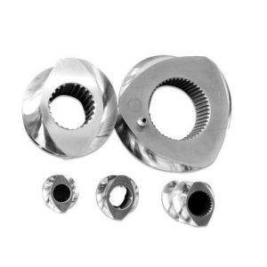 Wear Resistant HRC 58-62 Triangle Flighted Screw Element Plastic Extruder Segments