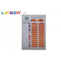 China Linger Foreign Exchange Rate Display Board / Led Exchange Currency Sign on sale