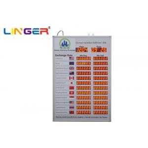 Linger Foreign Exchange Rate Display Board / Led Exchange Currency Sign