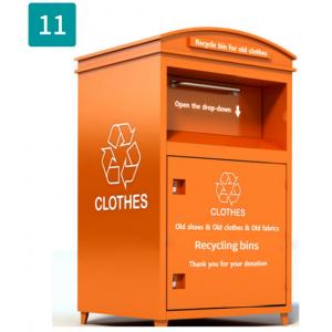 Stocked 1mm Thickness Old Clothes Donation Box Logo Print