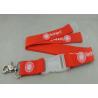 Silk Screen Printing Polyester Promotional Lanyards , Customized Sublimation