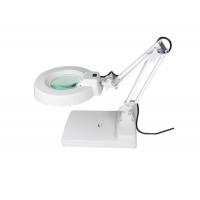 China White LED Illuminated Magnifying Lamp Table Top Magnifying Glass Energy Saving on sale