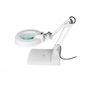 China White LED Illuminated Magnifying Lamp Table Top Magnifying Glass Energy Saving supplier