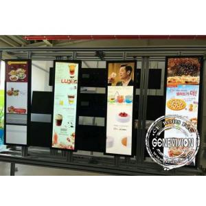 China DP Connection 23.2inch Supermarket Stretched LCD Display Video Wall, Android High Brightness Bar Player supplier
