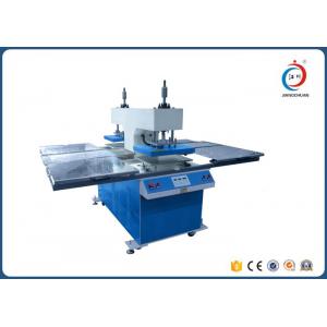 China Hydraulic Embossing Four Station Heat Transfer Printer Machine For Garments supplier