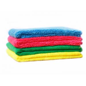 China Color Coded 30*30CM Microfiber Towels For Glass Cleaning supplier