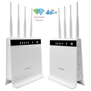China OEM CAT4 CAT6 32 Users Dual Band 4G LTE WIFI Router Unlock 1200mbps Band Lock CPE supplier