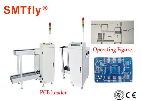 Fully Automated SMT Smt Magazine Loader , White PCB Destacker 350*250mm