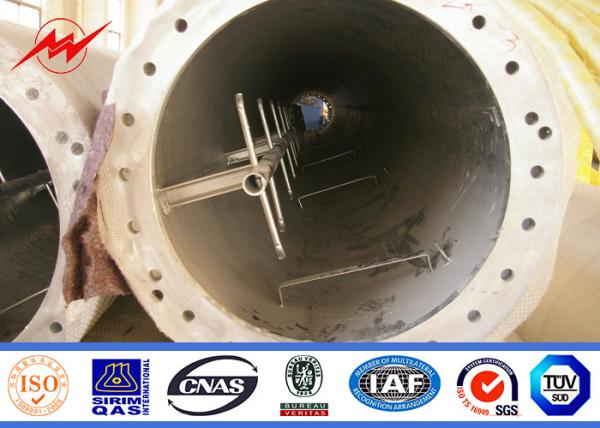 50ft Galvanized Octagonal Outdoor Monopole Cell Tower Communication Distribution With Minimium Galvanization 100