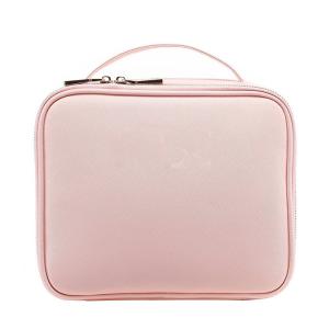 Fashion Large Travel Reusable Waterproof Plain PU Leather Toiletry Makeup Brush Cosmetic Bag For Women