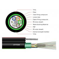 PBT Aluminum Armored Cable Messenger Wire Figure 8 Self Supporting 72 Core Fiber Optic GYTC8A
