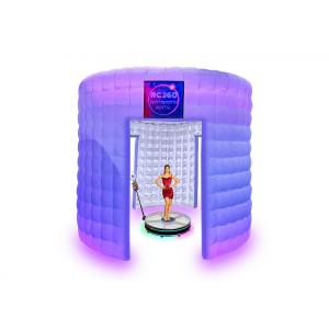 360 Wonderful Inflatable Party Cube Round Inflatable Led Cube With 2 Or 3 Doors