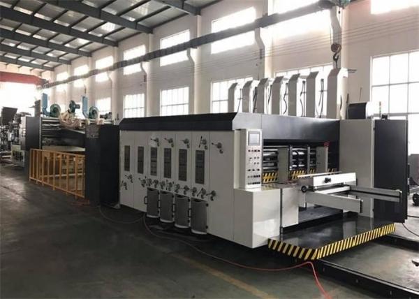 Lead Edge Corrugated Printing Slotting Die Cutting Machine With Folder Gluer High Efficiency