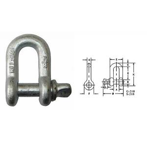 China U.S. Hoist Accessories Round Pin Anchor Chain Shackle supplier