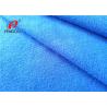 Brushed Clinquant Flannelette Blue Velvet Fabric 100% Polyester For Uniform