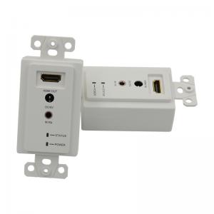 China 60m HDMI Wall Plate Extender Over Single Cat5e Cat 6 To Hdmi Extender Support 3D IR supplier