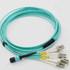China MPO Patch Cord Breakout MPO-LC 2.0mm Fanout Trunk Cable 8 Cores OM3 supplier