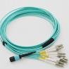 China MPO Patch Cord Breakout MPO-LC 2.0mm Fanout Trunk Cable 8 Cores OM3 wholesale