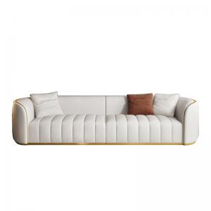 Customized Luxury Hotel Furniture Modern Genuine Leather Sofa