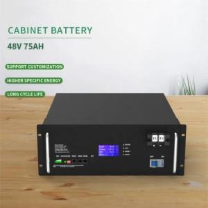 China 48V Rack Mount Lifepo4 Battery 3.6KWH Cabinet Lithium Ion Battery supplier