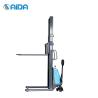 China Adjustable Semi Electric Pallet Stacker 5T Straddle light  Flexible wholesale