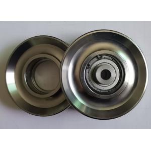 China Oxidation Treatment Polished 90mm Metal Gym Pulley Wheels supplier