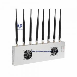 70W 7 channels Cell Phone Signal Jammer High Power GSM 3G 4G 5G Jamming Range 100 Meters