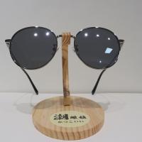 China Round Anti Reflective Sunglasses Silver Mirror Polarized PC on sale