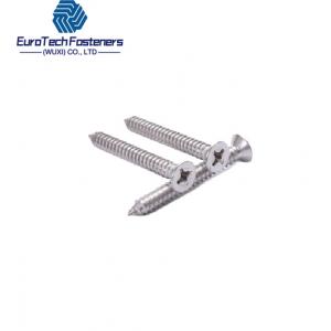 Iso 7050 Din 7982 Csk 4.2x19 2.2 Cross Recessed Countersunk Head Tapping Screws Stainless Steel  304