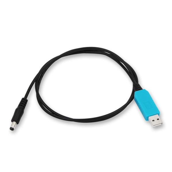 Cable convertidor de corriente USB a CC elevador de voltaje de 5V a 9V 12V para router, cámara, luz LED, ventilador pequeño