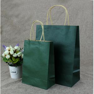 Wholesale custom kraft paper shopping bag with twisted paper handle