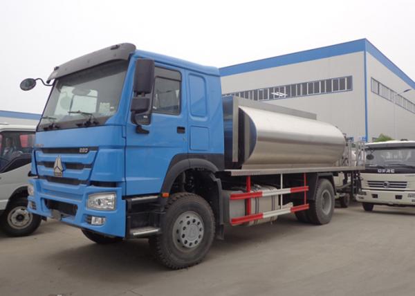 HOWO 10MT Asphalt Patch Truck 4x2 6x4 8x4 With Stainless Steel Aluminum Tank