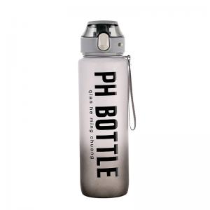 1L BPA Free Sports Water Bottles With Time Stamp Non Toxic Tritan