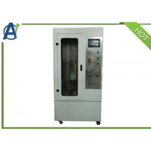 China Automatic Vertical Flame Propagation Cable Testing Machine With Fume Hood supplier