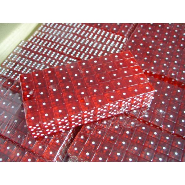 13 / 15/16mm ont personnalisé jouer un rôle les matrices imprimées par coutume enorme transparente acrylique