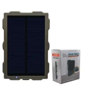 China Cheap Trail Game Camera Solar Panel Solar Power Charger For 4G Hunting Camera supplier