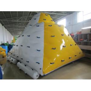 0.9mm PVC Tarpaulin Inflatable Floating Iceberg Used In Lake