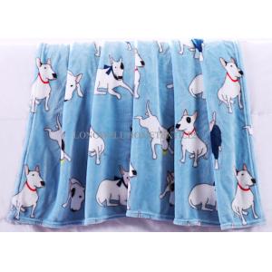 Colorful Soft Rotary Printed Flannel Print Blanket Korean Style Cute Cartoon Pattern