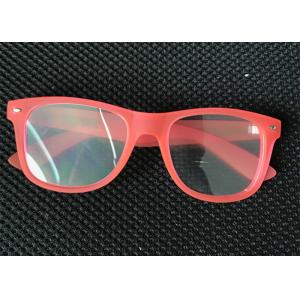 China  Style 3D Prism Rave Hard Plastic 3D Diffraction Glasses 13500 Light Gratings supplier