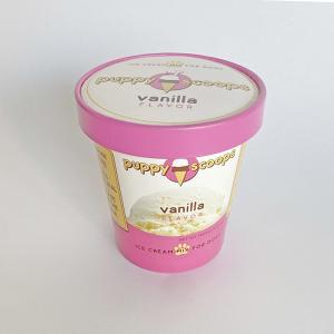 Custom Printed Ice Cream Paper Cup With Lid For Frozen Yogurt 14oz 420ml