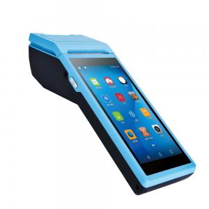 China Android 6.0 Handheld POS Terminal 5000mAh Huge Battery For Restaurants Food Ordering supplier
