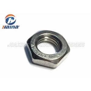 China Stainless Steel Hex Nuts SS304 SS316 , Hexagon Thin Nuts Chrome Plated DIN 936 supplier