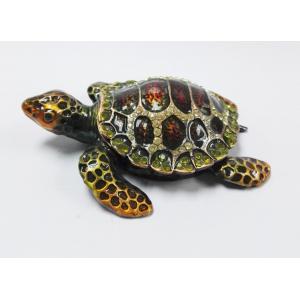 Turtle jeweled animal trinket box turtle trinket jewelry box turtles antique pewter jewelry box