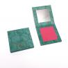 Single Empty Eyeshadow Palette Packaging With Mirror Custom Square Cardboard