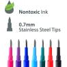 Nontoxic Assorted Ink Easy Erase Friction Ball Refill 0.5