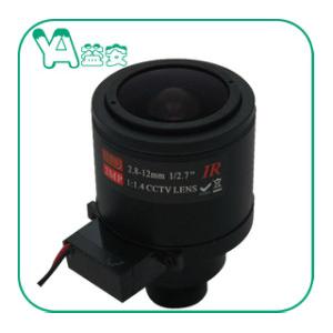 China 0.2 Mm M.O.D CCTV Zoom Lens Manual Zoom 2.8-12Mm Focal Length High Defination supplier